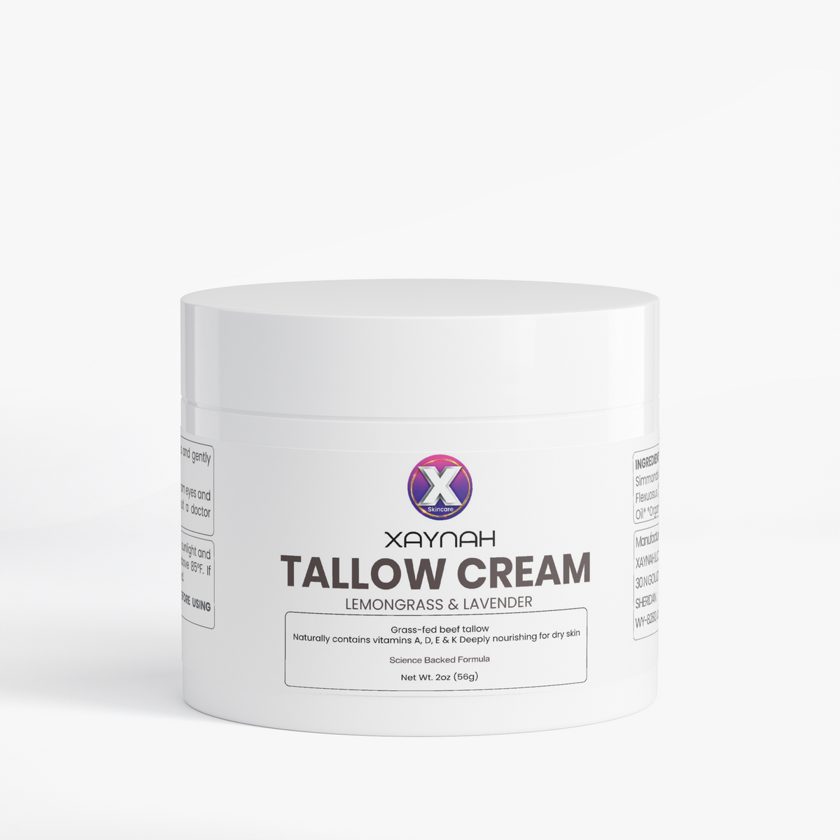 Tallow Cream Lemongrass & Lavender